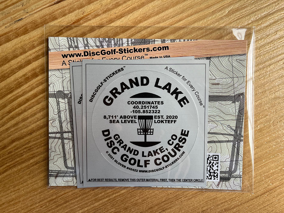 Grand Lake Disc Golf Course 2-Sticker Pack Grand Lake CO