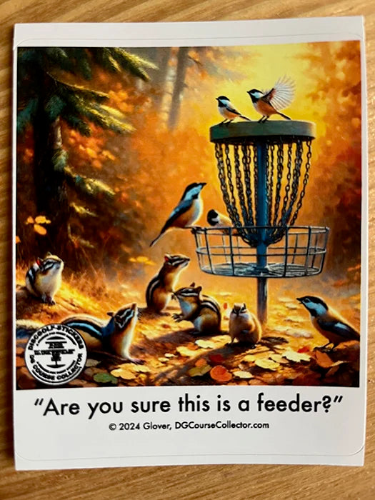 Are You Sure? / Dry Humor Disc Golf Sticker