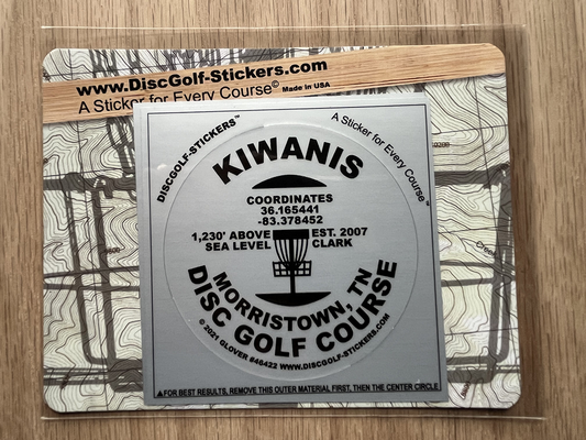 Morristown Kiwanis Disc Golf Course 2-Sticker Pack Morristown, TN