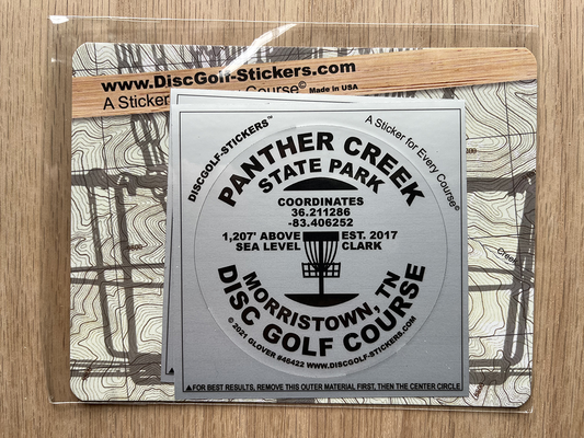 Panther Creek State Park Disc Golf Course 2-Sticker Pack Morristown, TN