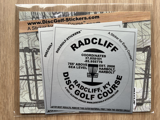 Radcliff Disc Golf Course 2-Sticker Pack Radcliff, KY