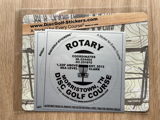 Rotary Park Disc Golf Course 2-Sticker Pack Huntington, WV
