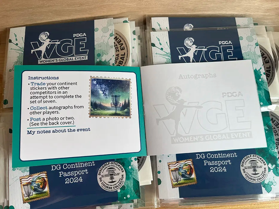 2024 WGE Event Sticker Passport PDGA Women's Global Event