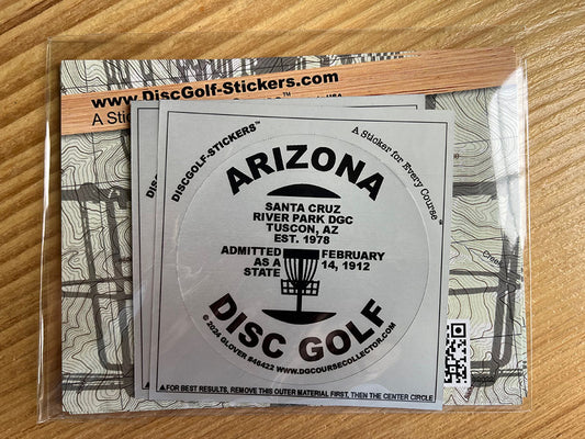 Arizona Disc Golf State 2-Sticker Pack Tucson, AZ