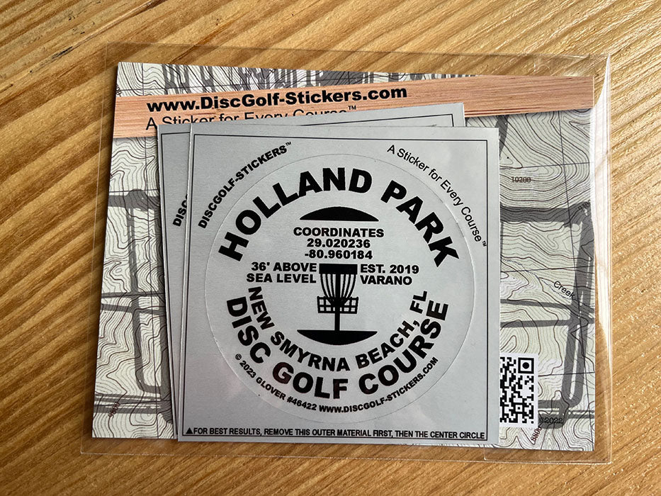 Holland Disc Golf Course 2-Sticker Pack New Smyrna Beach, FL
