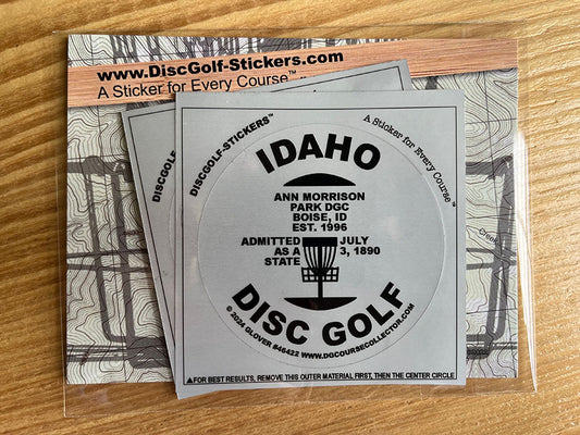 Idaho Disc Golf State 2-Sticker Pack Boise, ID