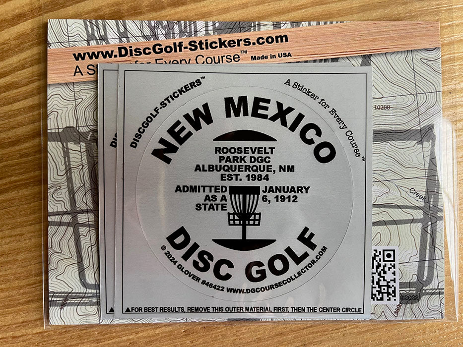 New Mexico Disc Golf State 2-Sticker Pack Albuquerque, NM