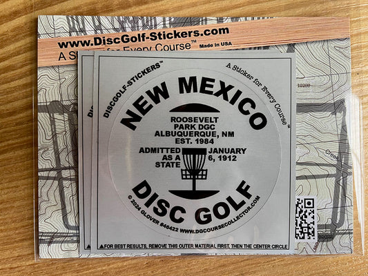 New Mexico Disc Golf State 2-Sticker Pack Albuquerque, NM